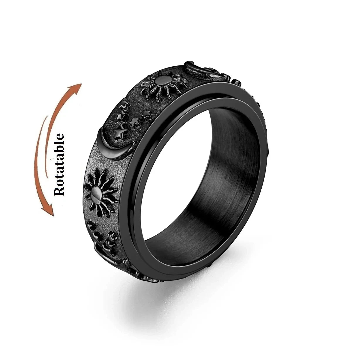 Celestial Serenity Ring Black